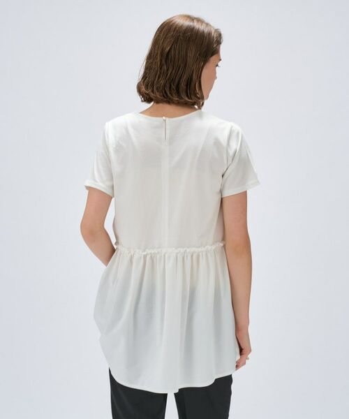 cloenc / クロエンス カットソー | 【マシンウォッシュ】ドッキングチュニックTシャツ | 詳細4