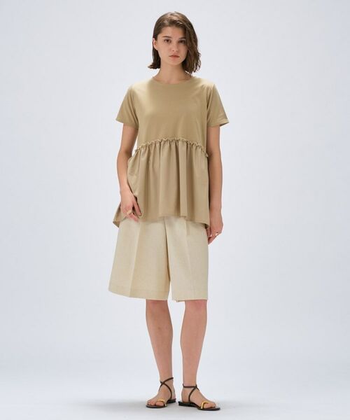 cloenc / クロエンス カットソー | 【マシンウォッシュ】ドッキングチュニックTシャツ | 詳細5