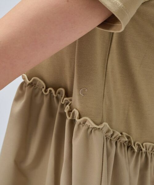 cloenc / クロエンス カットソー | 【マシンウォッシュ】ドッキングチュニックTシャツ | 詳細9