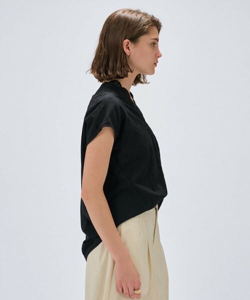 cloenc / クロエンス カットソー | 【マシンウォッシュ】レースドッキングトップス | 詳細10