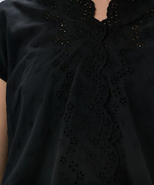 cloenc / クロエンス カットソー | 【マシンウォッシュ】レースドッキングトップス | 詳細12