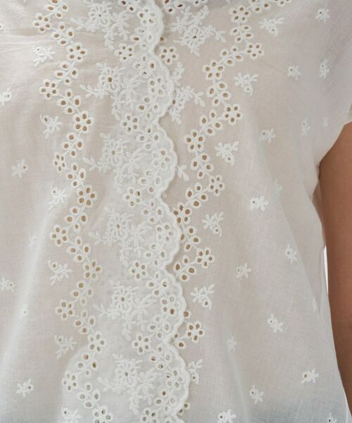 cloenc / クロエンス カットソー | 【マシンウォッシュ】レースドッキングトップス | 詳細6