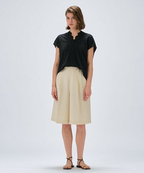 cloenc / クロエンス カットソー | 【マシンウォッシュ】レースドッキングトップス | 詳細8