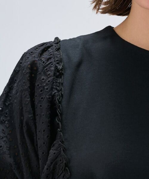 cloenc / クロエンス カットソー | 【マシンウォッシュ】レーススリーブTシャツ | 詳細10
