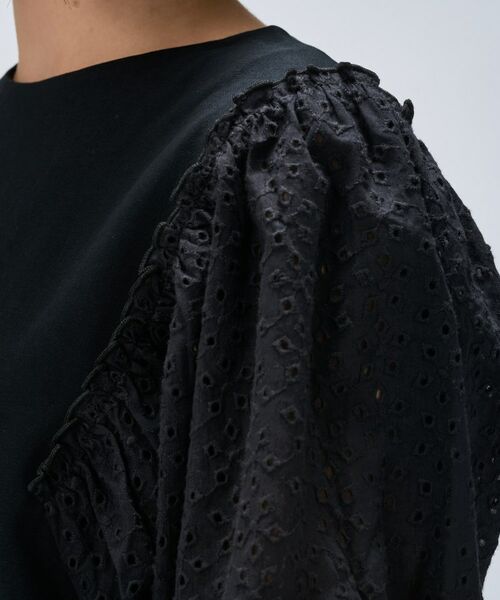 cloenc / クロエンス カットソー | 【マシンウォッシュ】レーススリーブTシャツ | 詳細11