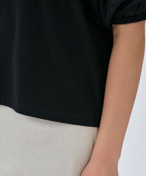 cloenc / クロエンス カットソー | 【マシンウォッシュ】レーススリーブTシャツ | 詳細12