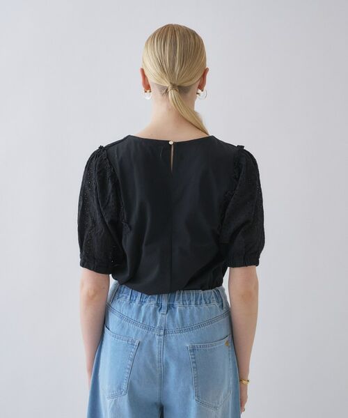 cloenc / クロエンス カットソー | 【マシンウォッシュ】レーススリーブTシャツ | 詳細14