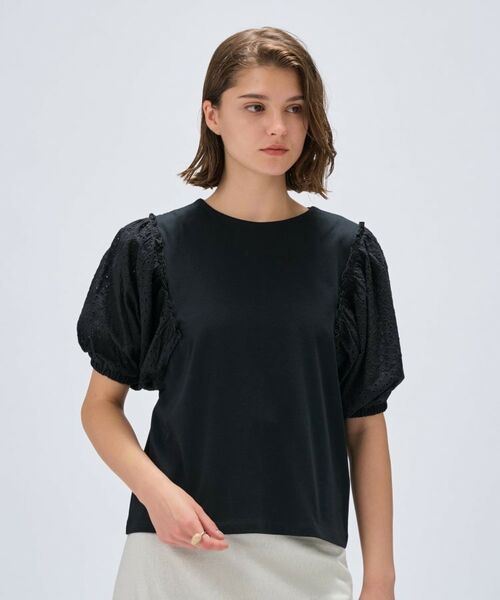 cloenc / クロエンス カットソー | 【マシンウォッシュ】レーススリーブTシャツ | 詳細16