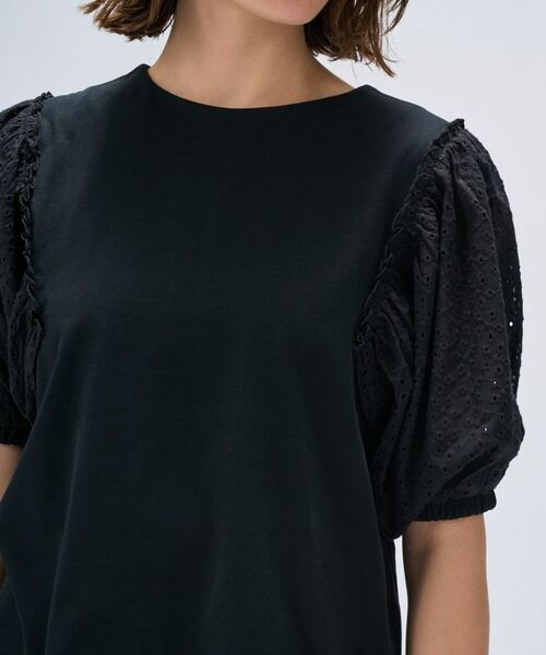 cloenc / クロエンス カットソー | 【マシンウォッシュ】レーススリーブTシャツ | 詳細19