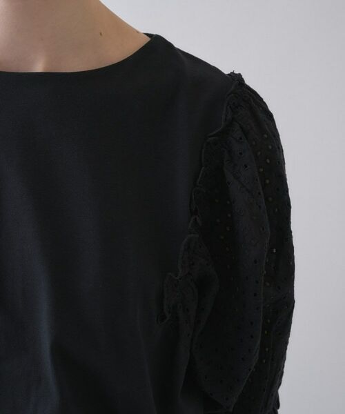 cloenc / クロエンス カットソー | 【マシンウォッシュ】レーススリーブTシャツ | 詳細23