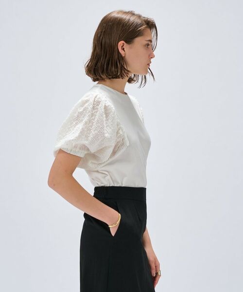 cloenc / クロエンス カットソー | 【マシンウォッシュ】レーススリーブTシャツ | 詳細3