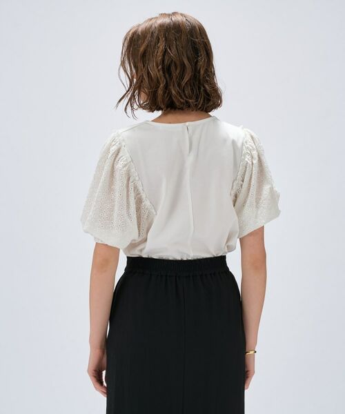 cloenc / クロエンス カットソー | 【マシンウォッシュ】レーススリーブTシャツ | 詳細4