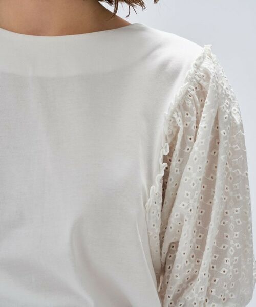 cloenc / クロエンス カットソー | 【マシンウォッシュ】レーススリーブTシャツ | 詳細5