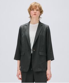 cloenc / クロエンス テーラードジャケット | 【セットアップ／手洗い可】ドライタッチ八分袖テーラードジャケット