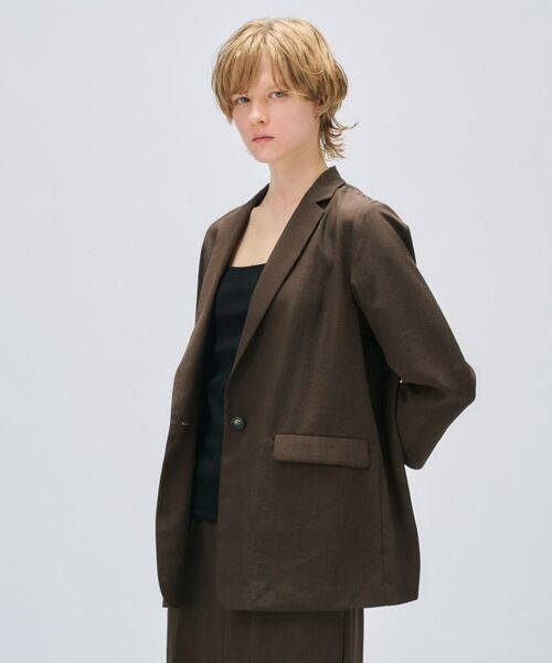 cloenc / クロエンス テーラードジャケット | 【セットアップ／手洗い可】ドライタッチ八分袖テーラードジャケット | 詳細11