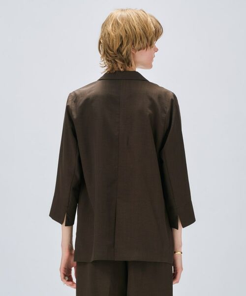 cloenc / クロエンス テーラードジャケット | 【セットアップ／手洗い可】ドライタッチ八分袖テーラードジャケット | 詳細13