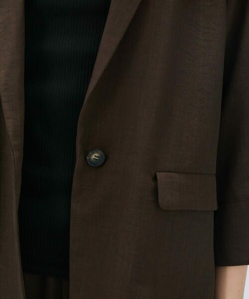 cloenc / クロエンス テーラードジャケット | 【セットアップ／手洗い可】ドライタッチ八分袖テーラードジャケット | 詳細14