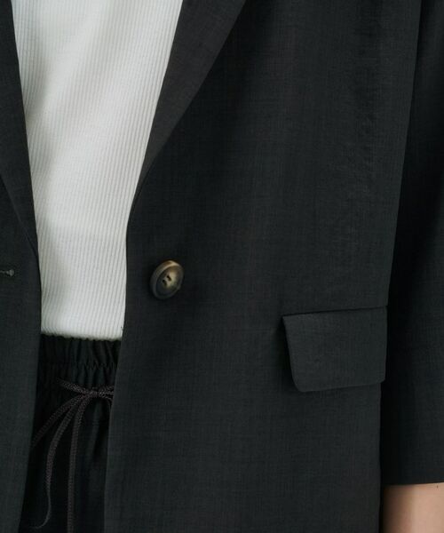 cloenc / クロエンス テーラードジャケット | 【セットアップ／手洗い可】ドライタッチ八分袖テーラードジャケット | 詳細18