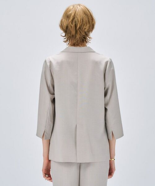 cloenc / クロエンス テーラードジャケット | 【セットアップ／手洗い可】ドライタッチ八分袖テーラードジャケット | 詳細5