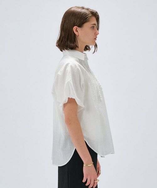 cloenc / クロエンス シャツ・ブラウス | 【手洗い可】シアーローンフリルブラウス | 詳細3