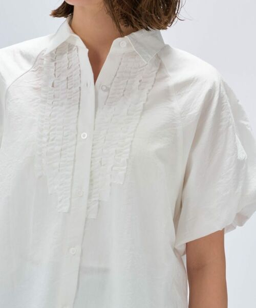 cloenc / クロエンス シャツ・ブラウス | 【手洗い可】シアーローンフリルブラウス | 詳細5