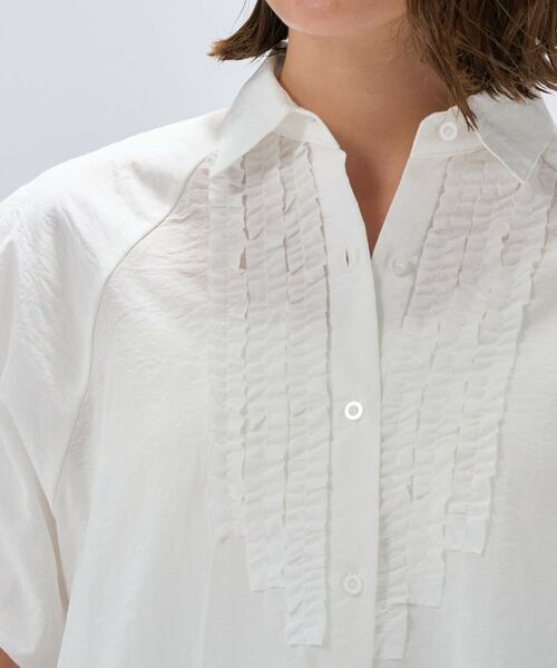 cloenc / クロエンス シャツ・ブラウス | 【手洗い可】シアーローンフリルブラウス | 詳細6