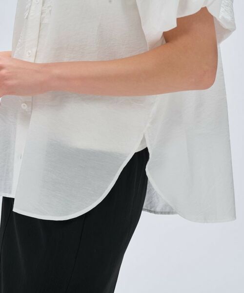 cloenc / クロエンス シャツ・ブラウス | 【手洗い可】シアーローンフリルブラウス | 詳細7