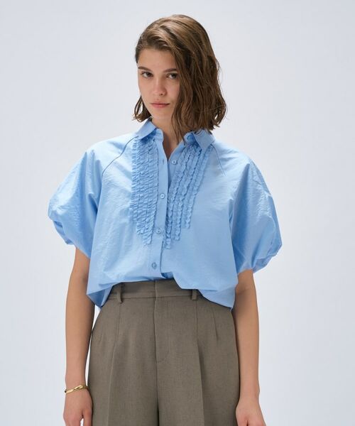 cloenc / クロエンス シャツ・ブラウス | 【手洗い可】シアーローンフリルブラウス | 詳細9
