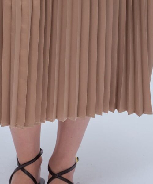 cloenc / クロエンス ロング・マキシ丈ワンピース | ニットドッキングプリーツワンピース | 詳細10