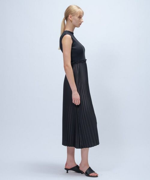cloenc / クロエンス ロング・マキシ丈ワンピース | ニットドッキングプリーツワンピース | 詳細12