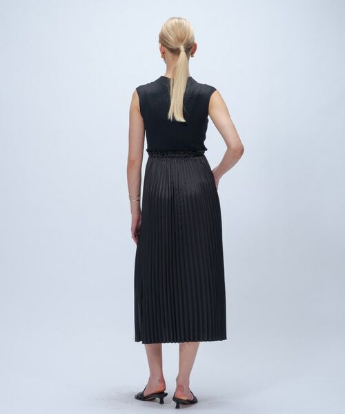 cloenc / クロエンス ロング・マキシ丈ワンピース | ニットドッキングプリーツワンピース | 詳細13