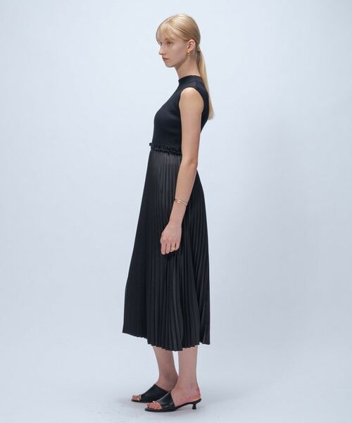 cloenc / クロエンス ロング・マキシ丈ワンピース | ニットドッキングプリーツワンピース | 詳細14