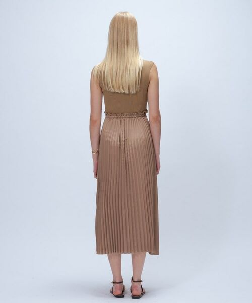 cloenc / クロエンス ロング・マキシ丈ワンピース | ニットドッキングプリーツワンピース | 詳細4