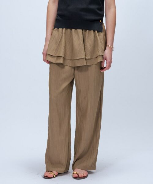 cloenc / クロエンス パンツ | 【手洗い可】3wayペプラムワイドパンツ | 詳細1