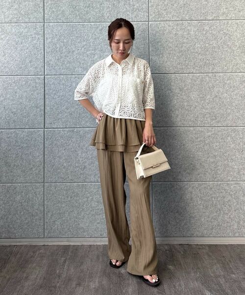 cloenc / クロエンス パンツ | 【手洗い可】3wayペプラムワイドパンツ | 詳細30