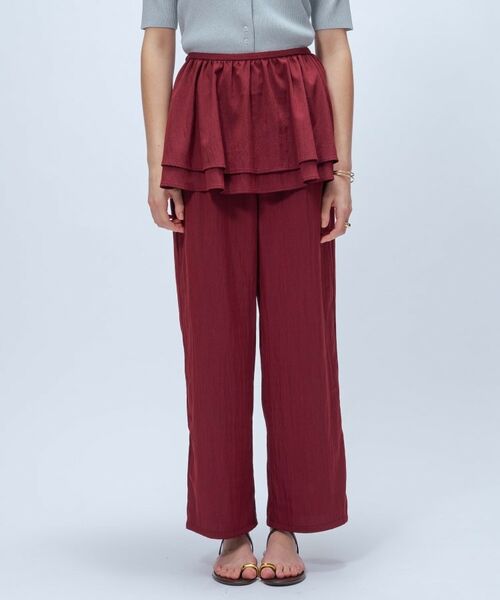 cloenc / クロエンス パンツ | 【手洗い可】3wayペプラムワイドパンツ | 詳細6