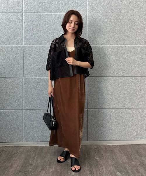 cloenc / クロエンス シャツ・ブラウス | 【手洗い可】ハーフスリーブレースポロトップス | 詳細17