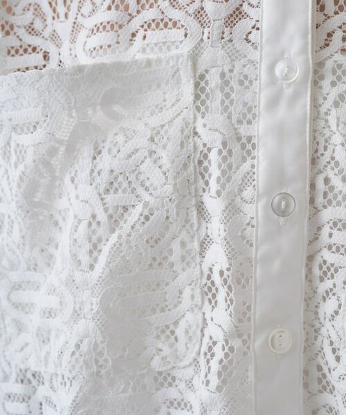cloenc / クロエンス シャツ・ブラウス | 【手洗い可】レースポロシャツ | 詳細20