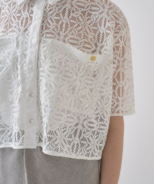 cloenc / クロエンス シャツ・ブラウス | 【手洗い可】レースポロシャツ | 詳細22