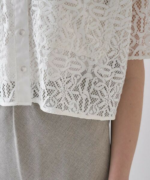 cloenc / クロエンス シャツ・ブラウス | 【手洗い可】レースポロシャツ | 詳細23