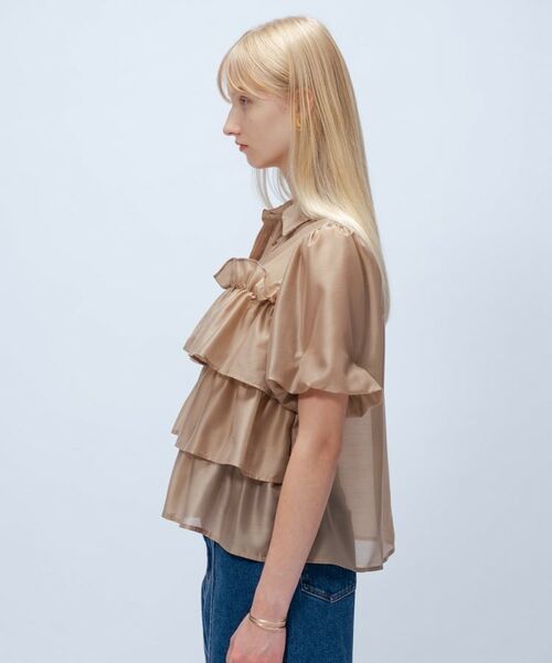 cloenc / クロエンス シャツ・ブラウス | 【手洗い可】シアーローンティアードブラウス | 詳細11