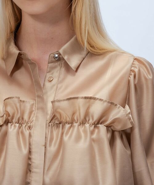 cloenc / クロエンス シャツ・ブラウス | 【手洗い可】シアーローンティアードブラウス | 詳細12
