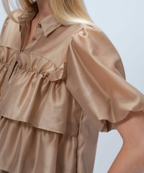 cloenc / クロエンス シャツ・ブラウス | 【手洗い可】シアーローンティアードブラウス | 詳細13