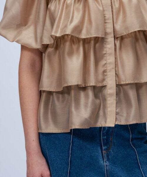 cloenc / クロエンス シャツ・ブラウス | 【手洗い可】シアーローンティアードブラウス | 詳細14