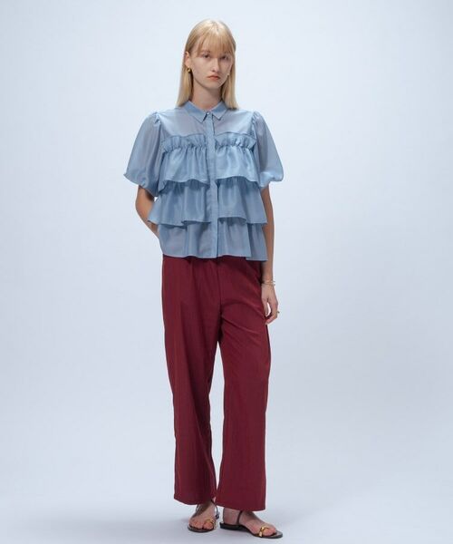 cloenc / クロエンス シャツ・ブラウス | 【手洗い可】シアーローンティアードブラウス | 詳細15