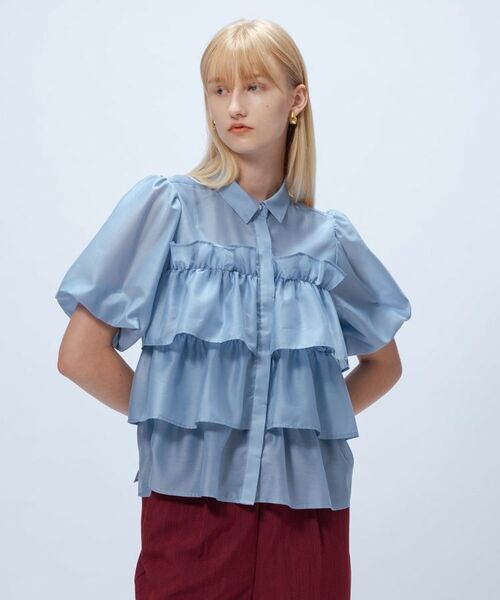 cloenc / クロエンス シャツ・ブラウス | 【手洗い可】シアーローンティアードブラウス | 詳細16