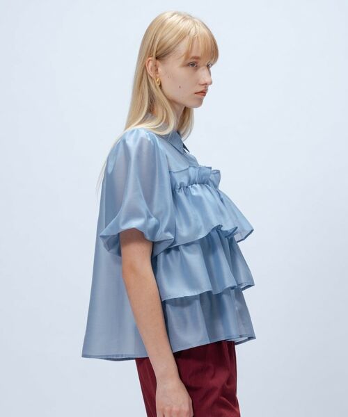 cloenc / クロエンス シャツ・ブラウス | 【手洗い可】シアーローンティアードブラウス | 詳細17