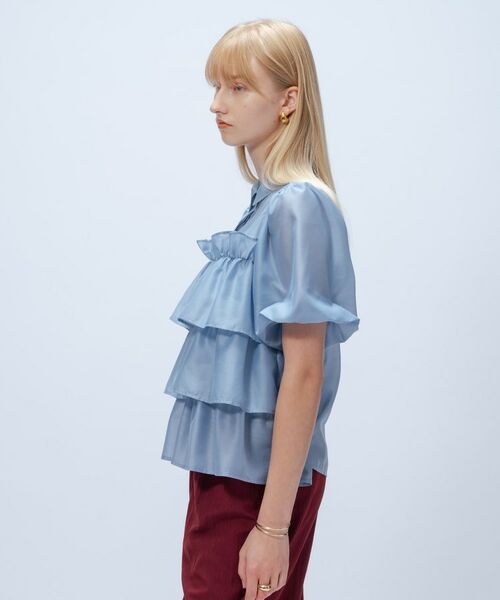 cloenc / クロエンス シャツ・ブラウス | 【手洗い可】シアーローンティアードブラウス | 詳細19