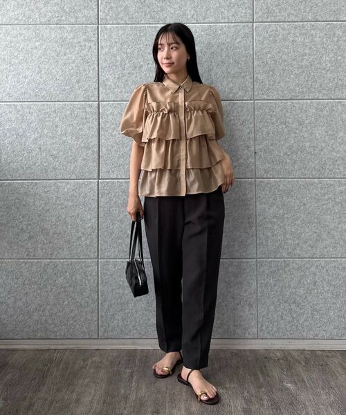 cloenc / クロエンス シャツ・ブラウス | 【手洗い可】シアーローンティアードブラウス | 詳細22