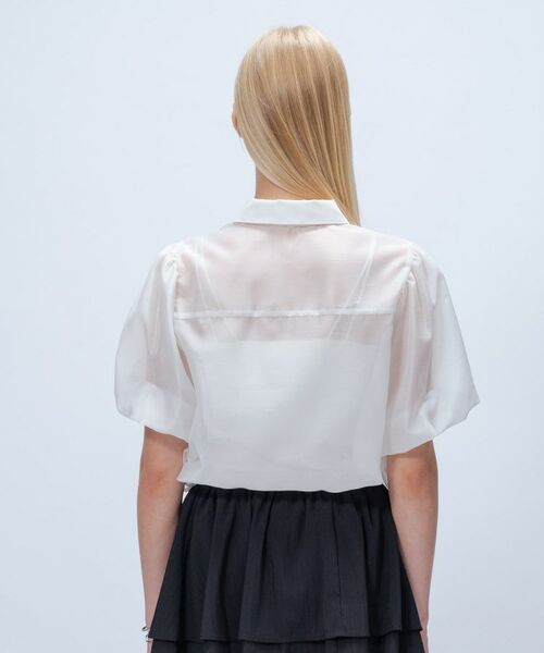 cloenc / クロエンス シャツ・ブラウス | 【手洗い可】シアーローンティアードブラウス | 詳細4